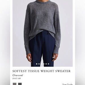 Apiece Apart Charcoal Crewneck Sweater